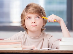Kid thinking